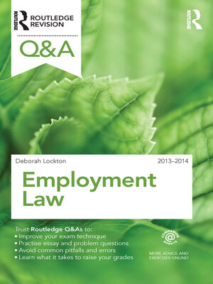 cover image of Q&A Employment Law 2013-2014